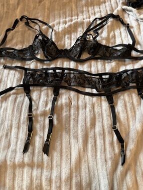 BLUEBELLA Marseille Bra and Garter Belt  NWOT
